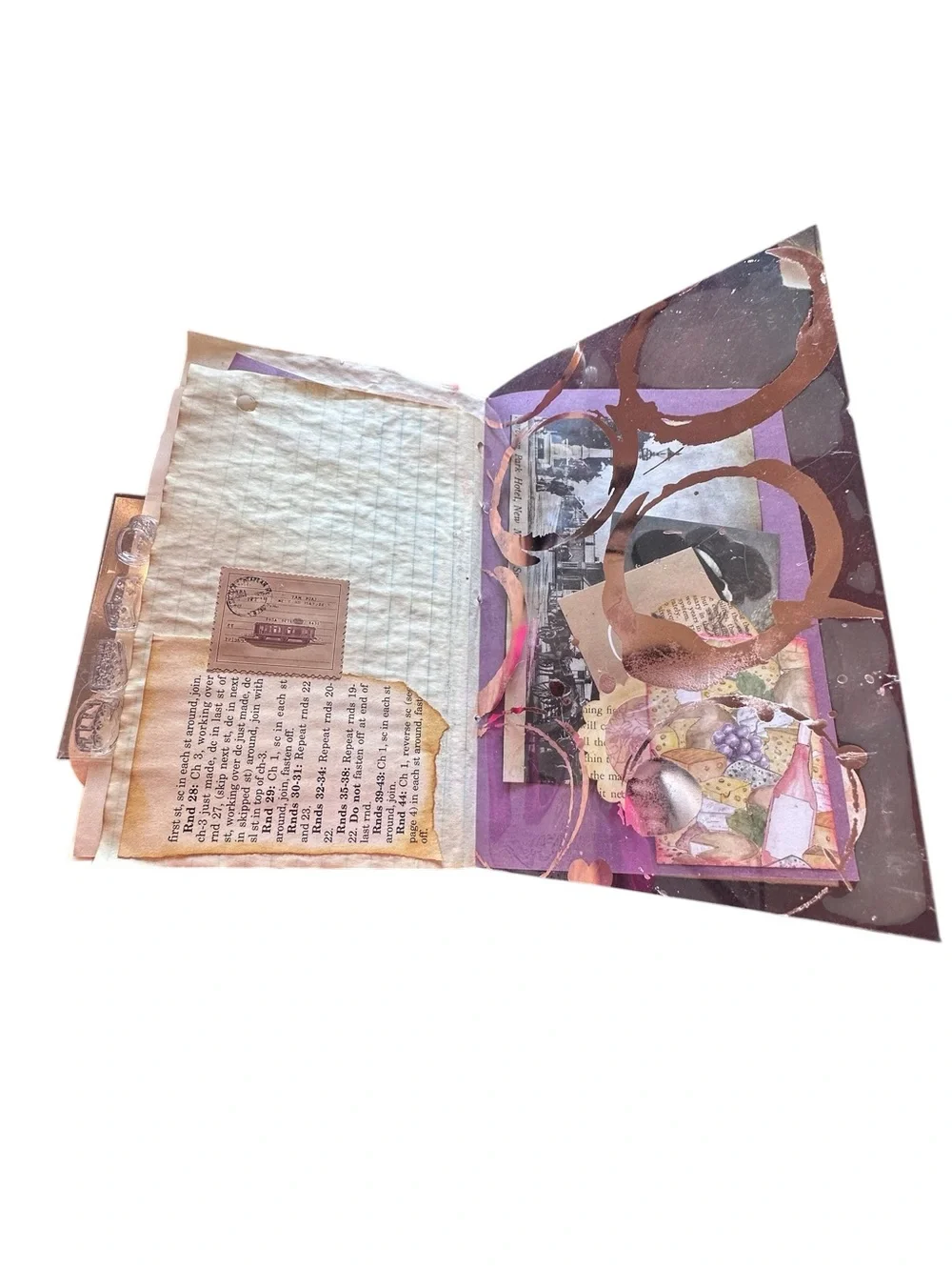 Handmade One of a Kind Junk Journal Vineyard Theme